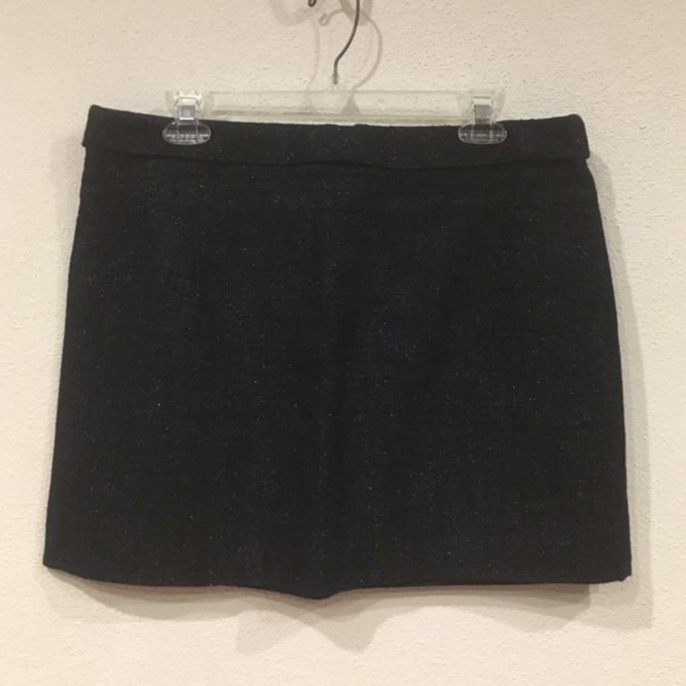 J. Crew Linen Tweed Mica Mini Skirt Size 10 EUC - Picture 2 of 4